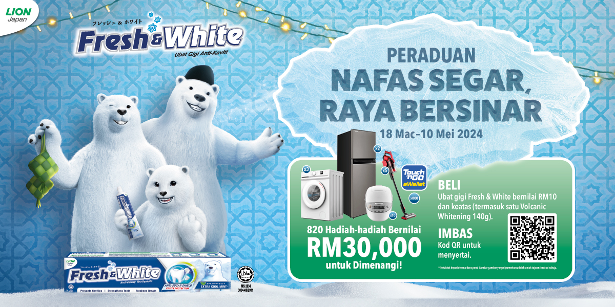Peraduan Nafas Segar, Raya Bersinar Bersama Fresh & White – Guppyrock
